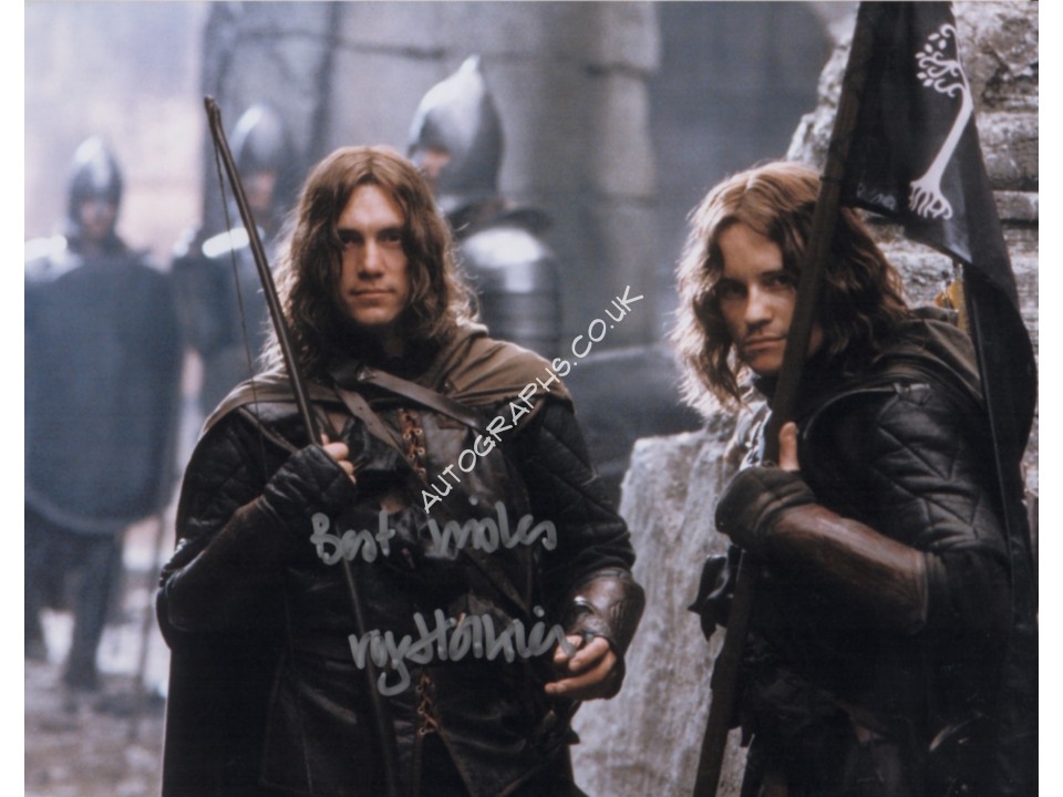 Lord The Rings Royd Tolkien authentic signed autograph photo. COA UACC