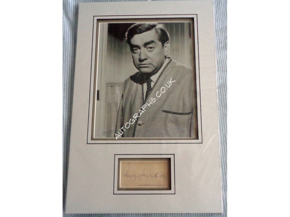 Tony Hancock genuine authentic signed autograph photo display. COA UACC Tony Hancock genuine authentic signed autograph photo display. COA UACC