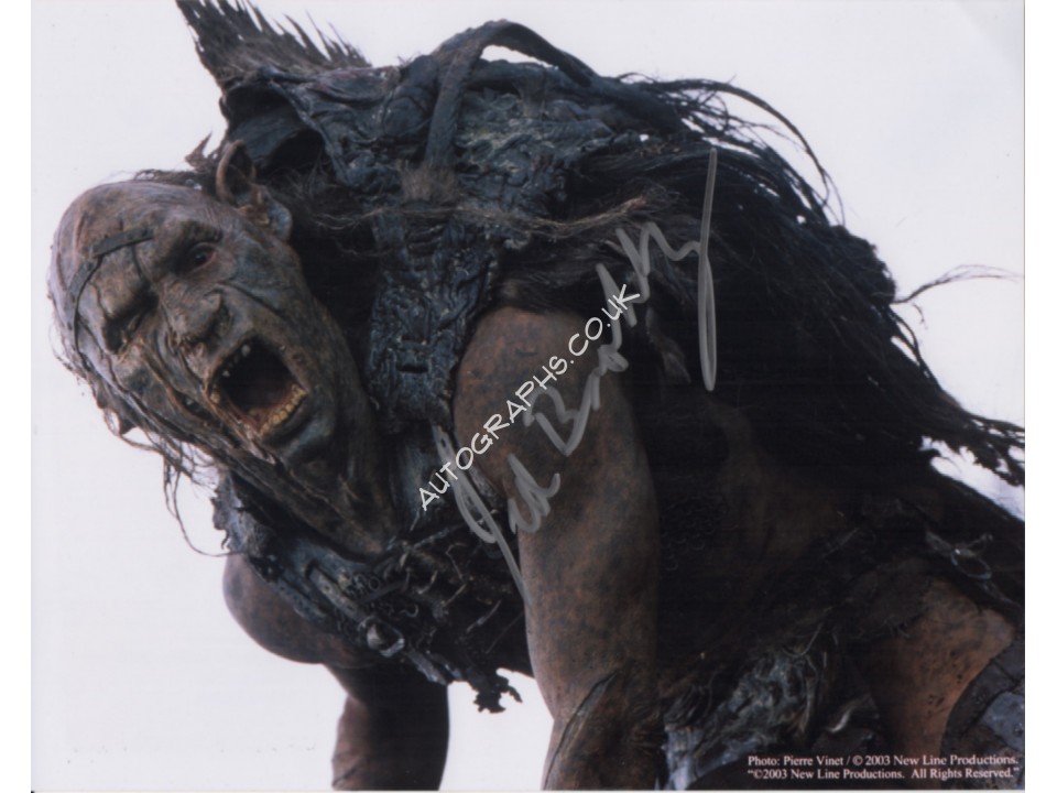 Lord of the Rings Jed Brophy signed authentic autograph photo. COA UACC Lord of the Rings Jed Brophy signed authentic autograph photo. COA UACC