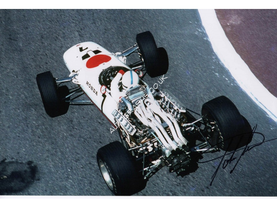 John Surtees F1 Honda genuine authentic signed autograph photo. COA UACC John Surtees F1 Honda genuine authentic signed autograph photo. COA UACC