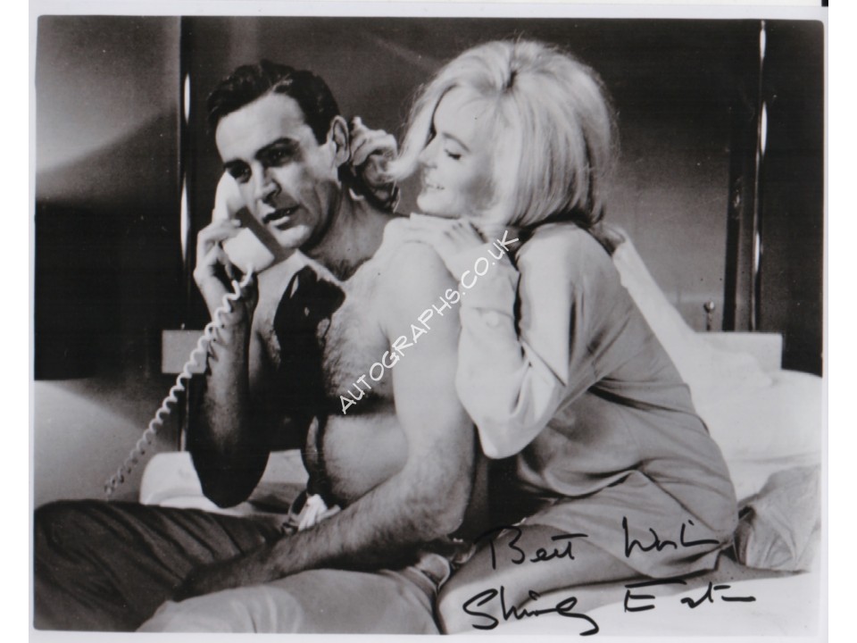 Shirley Eaton James Bond signed authentic autograph photo C. COA UACC