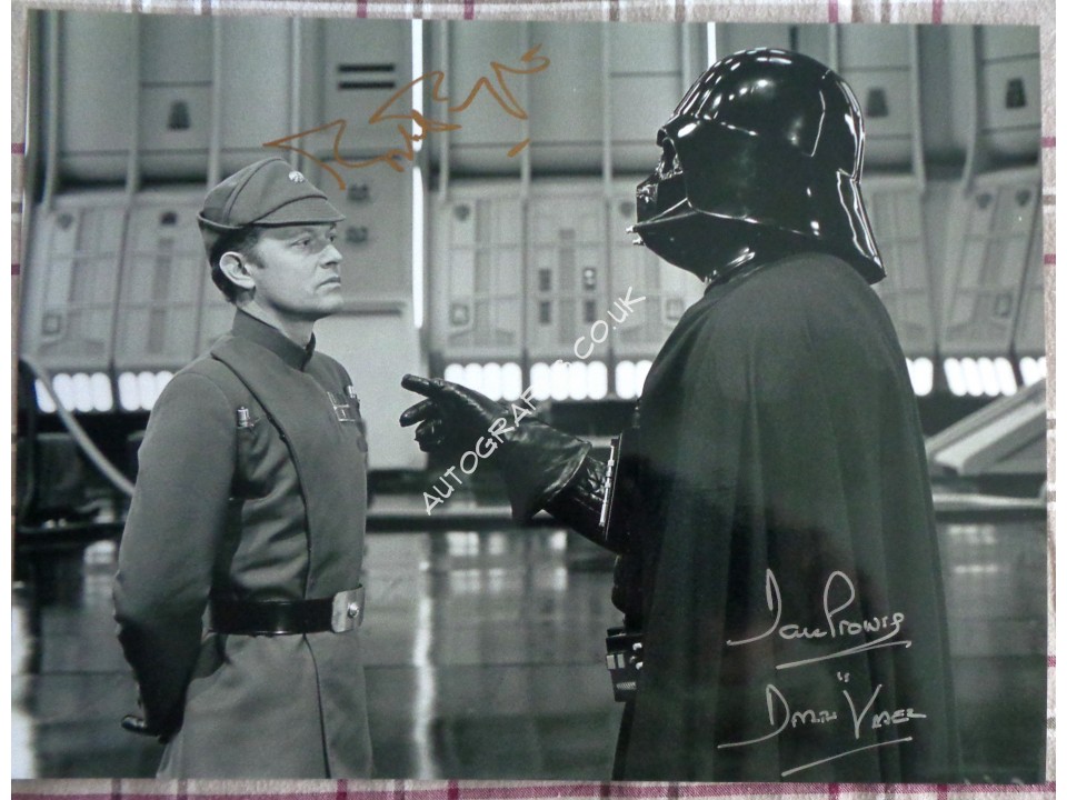 Dave Prowse Michael Pennington Star Wars genuine authentic autograph signed. COA UACC Dave Prowse Michael Pennington Star Wars genuine authentic autograph signed. COA UACC