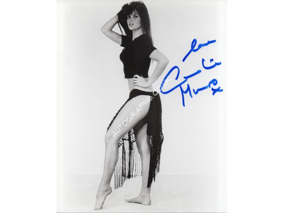 Caroline Munro genuine authentic autograph signed photo. COA UACC