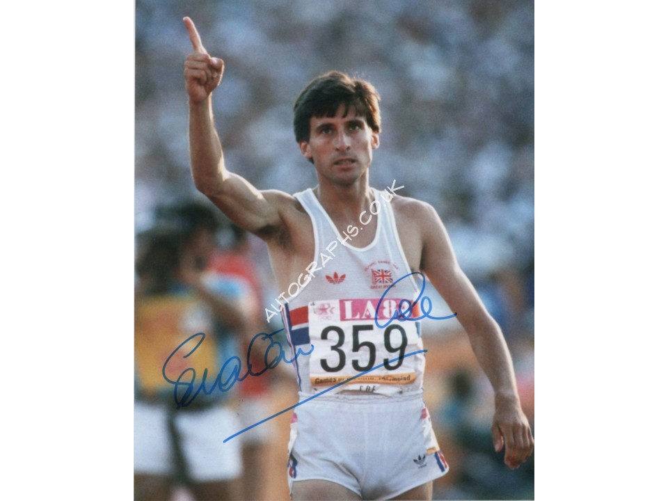 Sebastian Coe Olympics athletics signed authentic photo. COA UACC Sebastian Coe Olympics athletics signed authentic photo. COA UACC