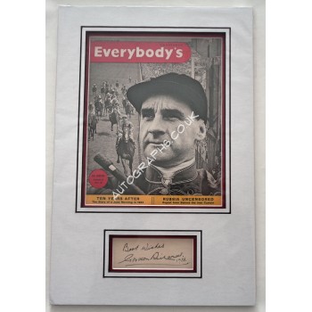 Sir Gordon Richards Horse Racing genuine authentic autograph signature and photo. COA UACC