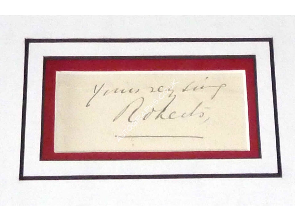 Lord Frederick Roberts genuine authentic autograph signature and photo. COA UACC Lord Frederick Roberts genuine authentic autograph signature and photo. COA UACC