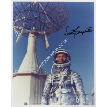 Scott Carpenter Mercury genuine authentic autograph signed photo 5.. COA UACC