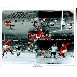 Geoff Hurst Martin Peters WC1966 genuine authentic signed autograph photo 4. COA UACC