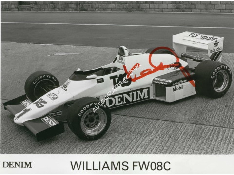 Keke Rosberg original authentic genuine signed autograph photo. COA UACC