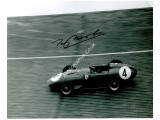 Tony Brooks Ferrari Avus genuine authentic signed autograph photo. COA UACC Tony Brooks Ferrari Avus genuine authentic signed autograph photo. COA UACC