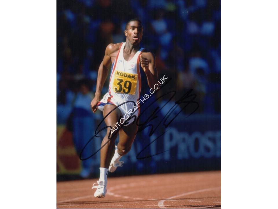 Derek Redmond Athletics genuine authentic signed autograph photo. COA UACC