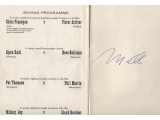 Muhammad Ali boxing genuine authentic signed autograph menu. COA UACC