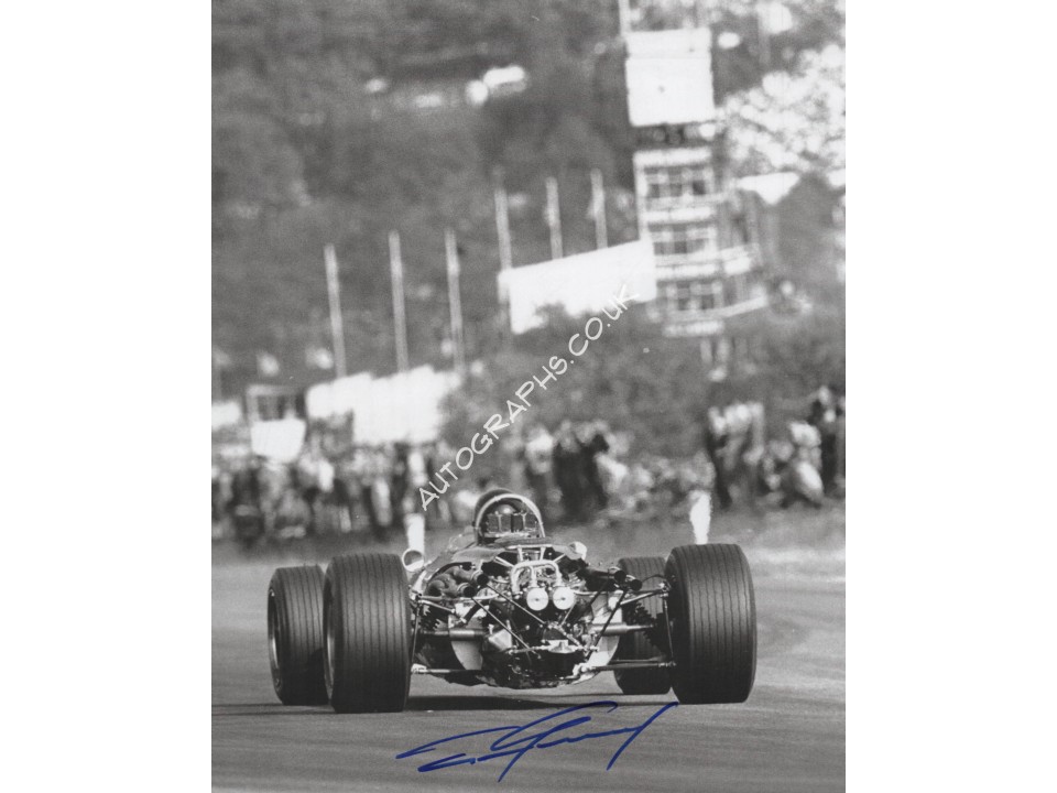 Dan Gurney Eagle F1 genuine authentic signed autograph image. COA UACC
