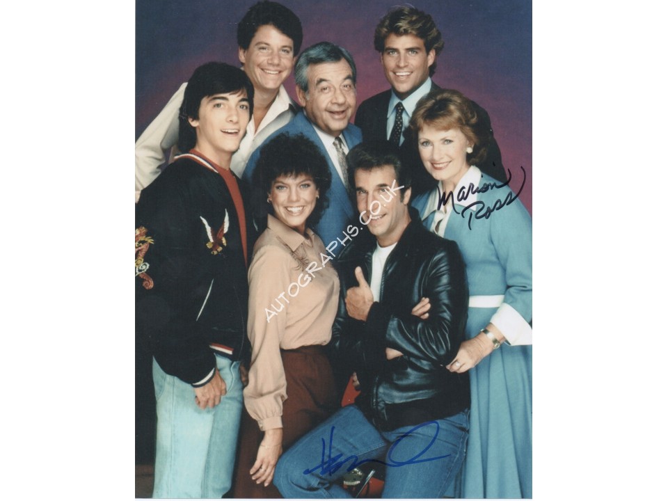 Henry Winkler Marrion Ross genuine authentic signed autograph photo 2. COA UACC Henry Winkler Marrion Ross genuine authentic signed autograph photo 2. COA UACC