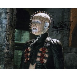 Doug Bradley Hellraiser genuine authentic signed autograph photo. COA UACC