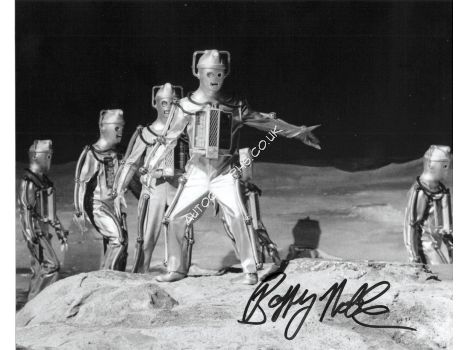 Doctor Who Barry Noble Cybermen genuine authentic autograph signed photo. COA UACC