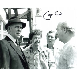 George Cole Minder etc genuine authentic autograph signed photo. COA UACC
