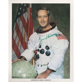 Jim McDivitt Apollo Gemini genuine signed authentic autograph photo. COA UACC