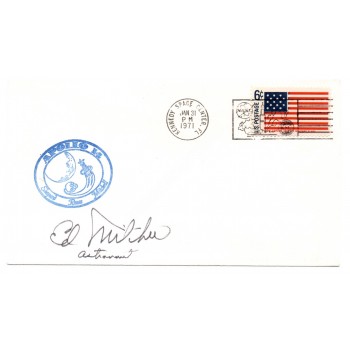 Ed Mitchell Apollo 14 astronaut genuine signed authentic autograph FDC. COA UACC