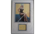 Diana Dors genuine authentic signed autograph display. COA UACC Diana Dors genuine authentic signed autograph display. COA UACC