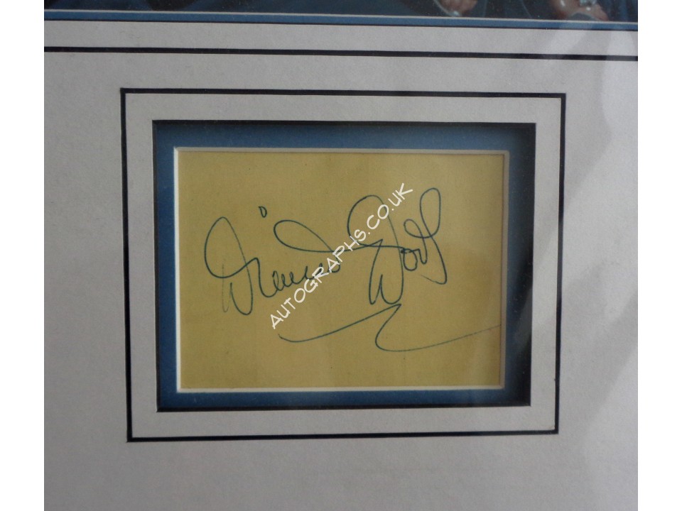 Diana Dors genuine authentic signed autograph display. COA UACC Diana Dors genuine authentic signed autograph display. COA UACC