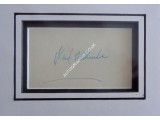 Karl Wallender Flying Wallenders high wire genuine authentic signed autograph display. COA UACC