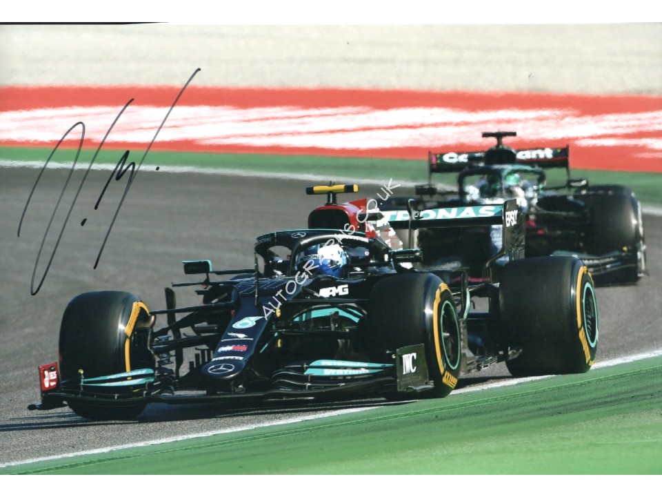 Valteri Bottas Mercedes F1 genuine authentic signed autograph photo 2. COA UACC
