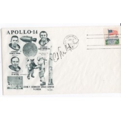 Ed Mitchell Apollo 14 Space genuine authentic signed autograph FDC. COA UACC