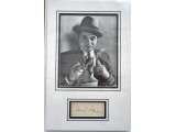 Edward G Robinson genuine authentic signed autograph display. COA UACC
