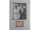 Edward Duke Windsor Wallis Simpson genuine authentic signed autograph display. COA UACC
