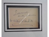 Edward Duke Windsor Wallis Simpson genuine authentic signed autograph display. COA UACC