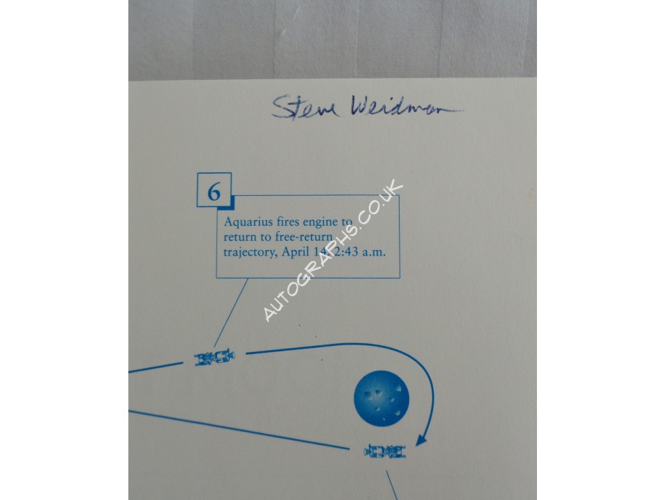 Jim James Lovell Apollo 13 Lost Moon authentic genuine signed autograph book. COA UACC