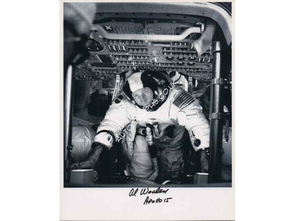 Al Worden Apollo genuine authentic autograph signed photo. COA UACC