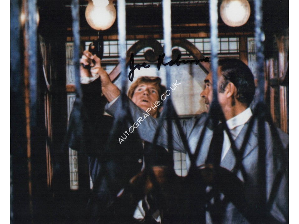 Joe Robinson James Bond genuine authentic autograph signed photo 6. COA UACC