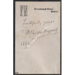 H Rider Haggard genuine authentic autograph signed letter. COA UACC