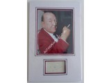 Noel Coward genuine authentic autograph signed display. COA UACC