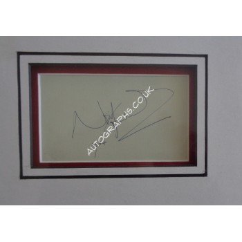Noel Coward genuine authentic autograph signed display. COA UACC