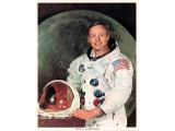 Neil Armstrong Apollo 11 autograph signed NASA litho image.. COA UACC