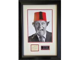 Tommy Cooper Comedy Legend authentic signed framed autograph. COA UACC