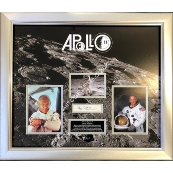 Buzz Aldrin Apollo 11 authentic genuine signature display. COA UACC