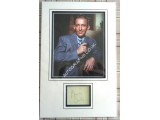 Bing Crosby film signed authentic signature autograph display. COA UACC
