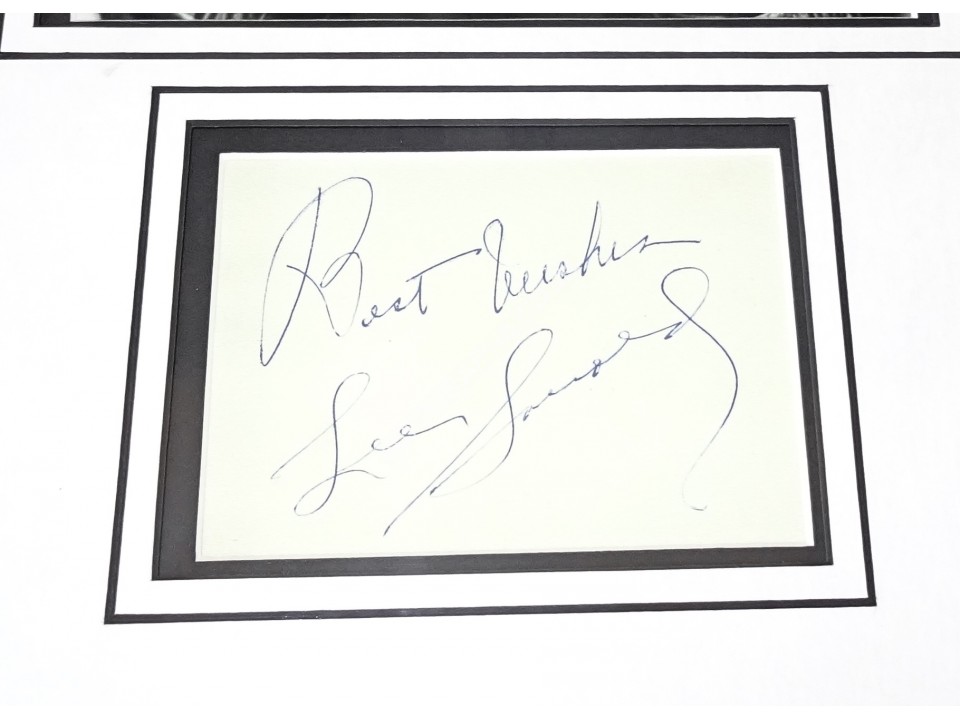Lee Savold Boxing signed genuine signature autograph display. COA UACC