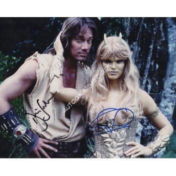 Kevin Sorbo Sam Sorbo Hercules signed genuine signature photo. COA UACC