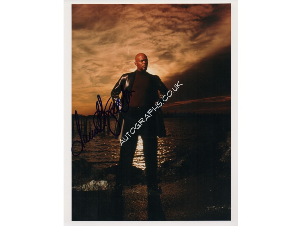 Samuel L Jackson authentic signed genuine signature photo. COA UACC