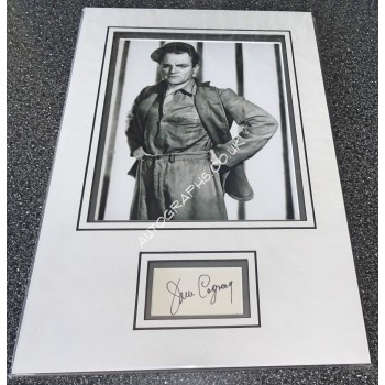 James Cagney signed genuine signature autograph display. COA UACC