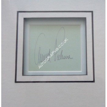 Arnold Palmer Golf signed genuine signature autograph display. COA UACC
