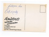 Bob Marley music signed genuine authentic signature postcard. COA UACC Bob Marley music signed genuine authentic signature postcard. COA UACC