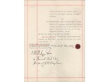 Winston Churchill signed genuine signature authentic document.. COA UACC