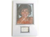 Shirley Bassey music signed genuine signature autograph display. COA UACC