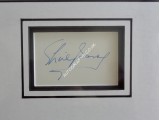 Shirley Bassey music signed genuine signature autograph display. COA UACC